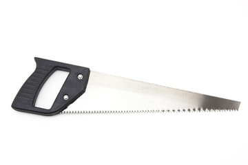 Hand saw on white background