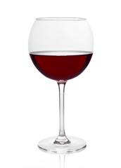 Red wine glass