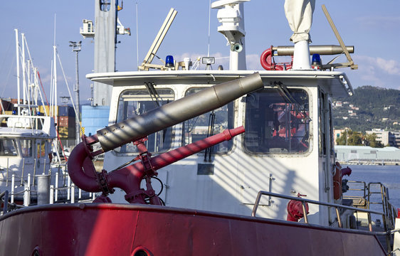 detail of fireboat