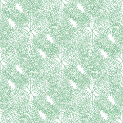 Pattern. Forest plants.