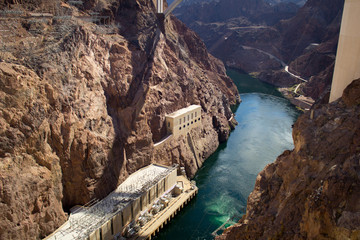 River in Hoover Dam canyon