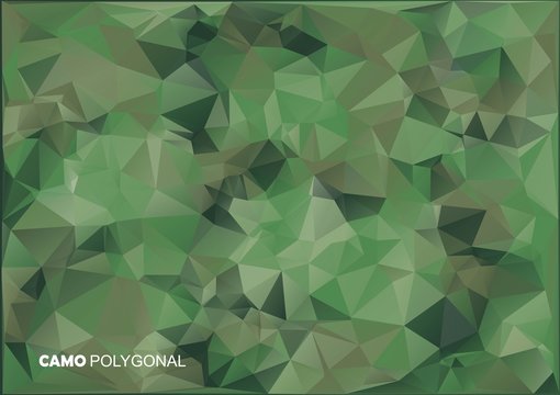 Army Military. Camouflage Background. Made of Geometric Triangles Shapes.  Vector illustration. polygonal style.