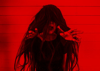 Ghost the possessions,Scary background for halloween concept and book cover ideas