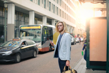 Waiting for the bus