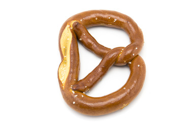 Tasty bread on white background