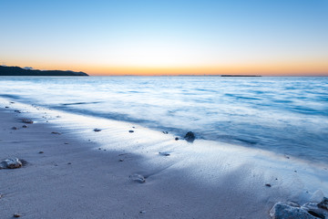 Sunrise, Sea, landscape. Okinawa, Japan.
