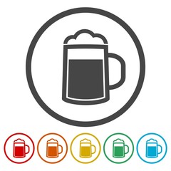 Flat beer icon