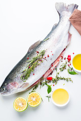 fresh fish on the table