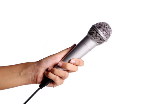 microphone isolated on white baground
