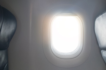 empty porthole and place for text