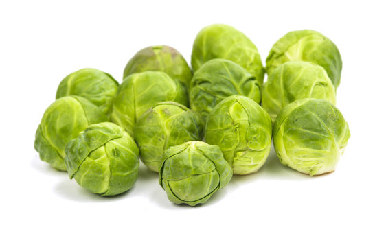 a pile of Brussels sprouts
