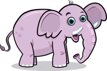 Vector illustration of an elephant.
