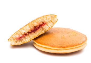 biscuit with strawberry filling