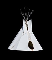 Native American Teepee isolated