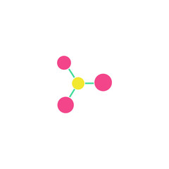 Molecule Icon Vector