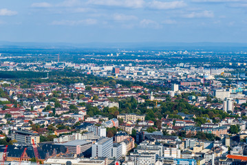 Fototapeta premium Frankfurt from above, Germany