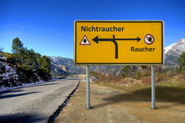 Schild 160 - Nichtraucher