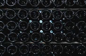 Texture of wine bottles