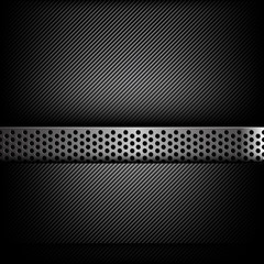 Abstract background dark and black carbon fiber with hold polish