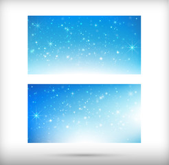 Fototapeta na wymiar Collection of merry christmas card template with copyspace horiz