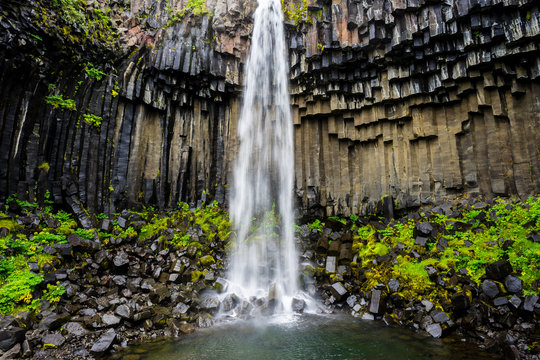 Skaftafell Waterfall in Iceland © shantihesse