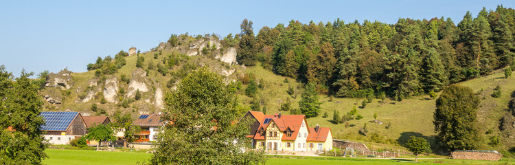Fototapeta na wymiar Panorama Fränkische Schweiz