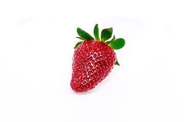 Fresh strawberry isolated on white background