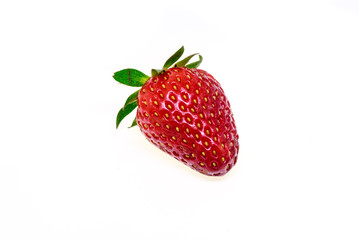 Fresh strawberry isolated on white background