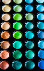 Cosmetics. eye shadow multicolour, palette
