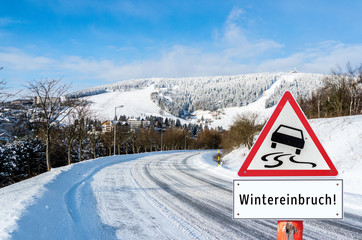 Achtung Wintereinbruch 