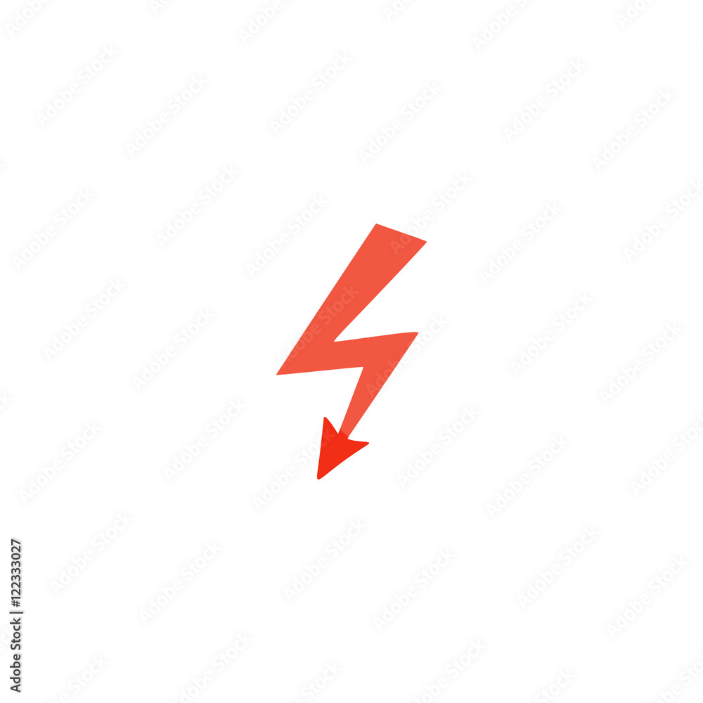 Poster lightning icon vector