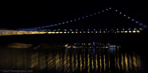 George Washington Bridge at night