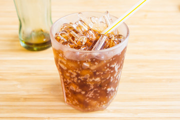 Soft drink with ice
