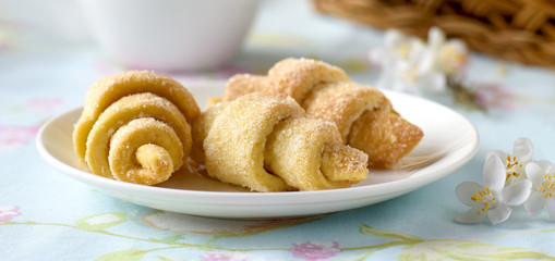 fresh croissants cakes