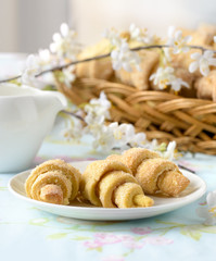 fresh croissants cakes