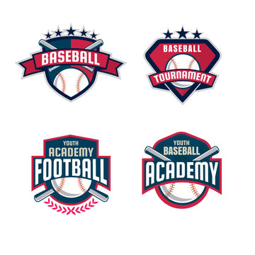 Baseball badge set,sport logo collection,team identity,vector il