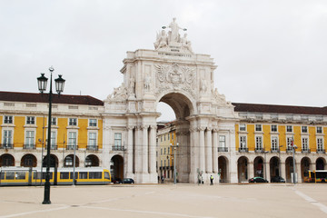 Fototapeta premium Commerce Square, Lisbon, Portugal 