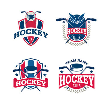 hockey logo set,sport identity,team,tournament.