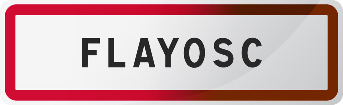 Panneau Flayosc - Ville du Var - R&eacute;gion Provence-Alpes-C&ocirc;te d'Azur