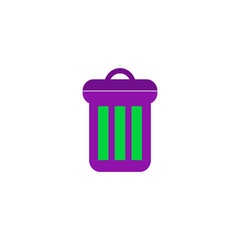 Trash bin Icon Vector