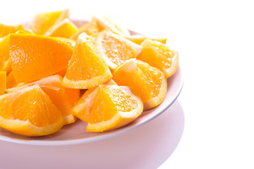 Fototapeta na wymiar orange fruit slice isolated