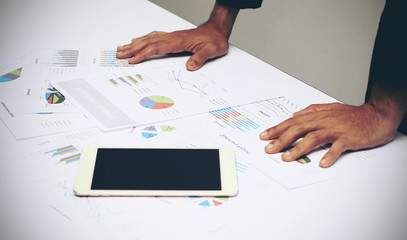 Business Man Analysis graph of Business Report 