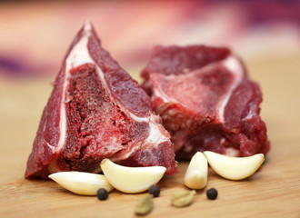 Raw beef with spices
