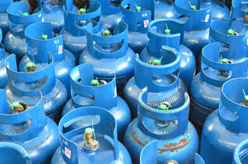 Blue LPG tank