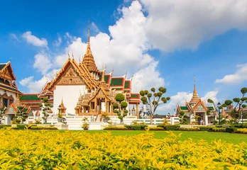 Foto op Plexiglas Pagoda at Wat Phra Si Rattana Satsadaram or Wat Phra Kaew in Bangkok of Thailand © Photo Gallery