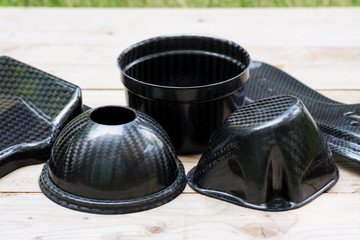 Carbon fiber composite material background