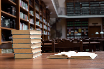 piles of books