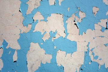 Abstract background of peeling paint on concrete wall