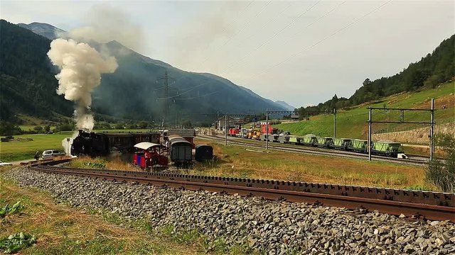 promenade en locomotive &agrave; vapeur
