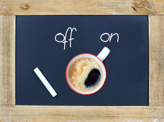 den Tag beginnen mit Kaffee